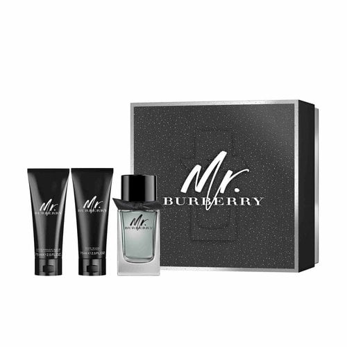 Mr. Burberry Gift Set: Eau De Toilette 100Ml + After Shave Balm 75Ml + Body Wash 75Ml