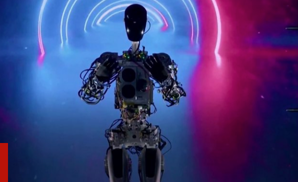 Tesla boss Elon Musk presents humanoid robot Optimus