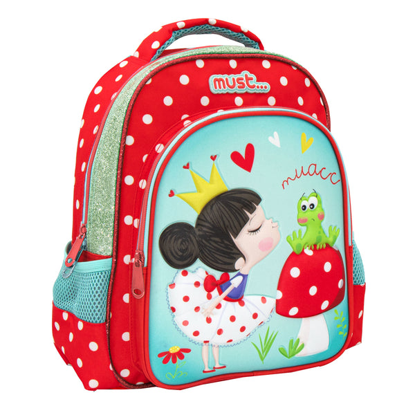 Must - Backpack 3D Soft 12.5" 2Cases Princess And Frog