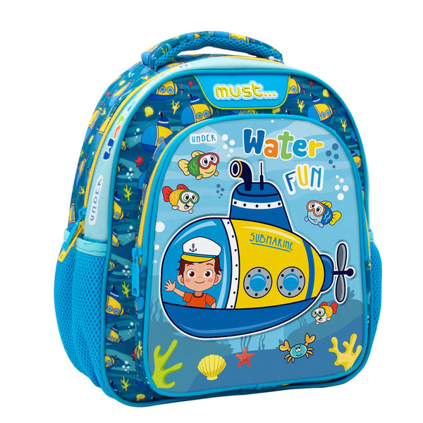 Must - Backpack 3D Soft 12.5" 2Cases Under Water Fun