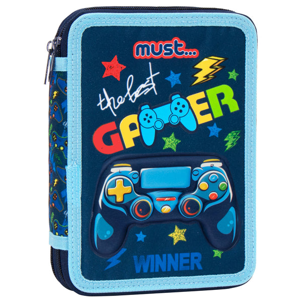 Must - Double Decker Pencil Case Filled The Best Gamer