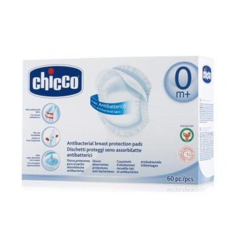 Chicco - Antibacterial Breast Pads 60 Pcs 61773.00