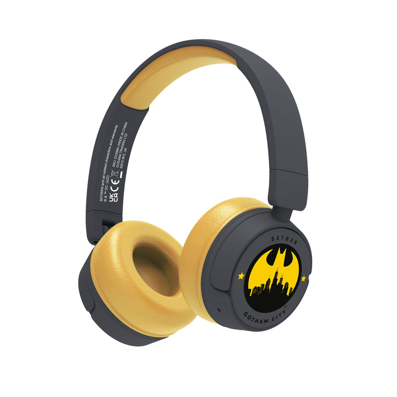 OTL On-Ear Wireless Headphone - Batman Gotham City - Yellow/Black