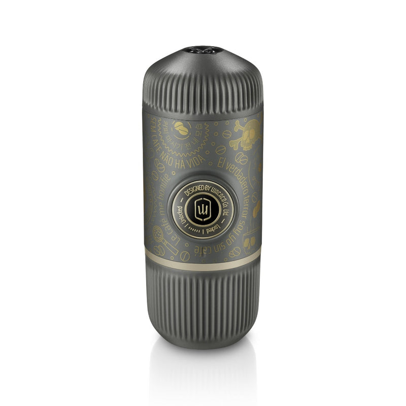 Wacaco - Nanopresso Dark Souls - Portable Espresso Maker with Protective Case (Manually Powered) - Gray