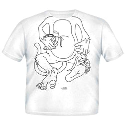 Just Add A Kid - Just Add A Color T-Shirt Monkey Body Washable & Non-Toxic 5 Markers Included T-Shirt - Youth XS (4-5 Years)