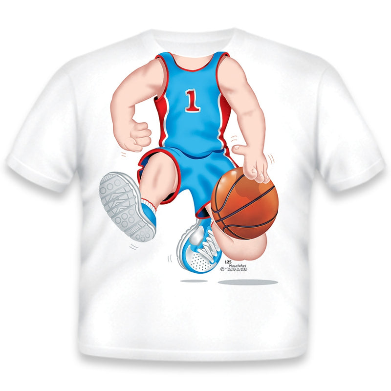 Just Add A Kid  - T-Shirt Basketball Dark Blue - 4 Years