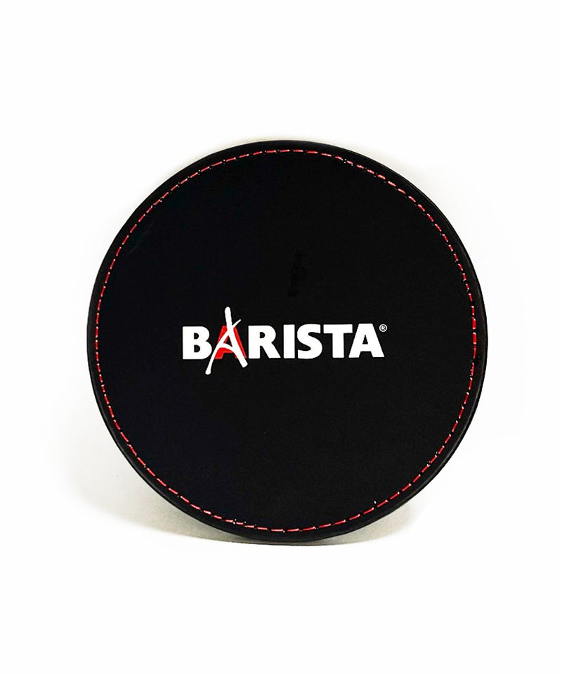 Leather coaster Barista