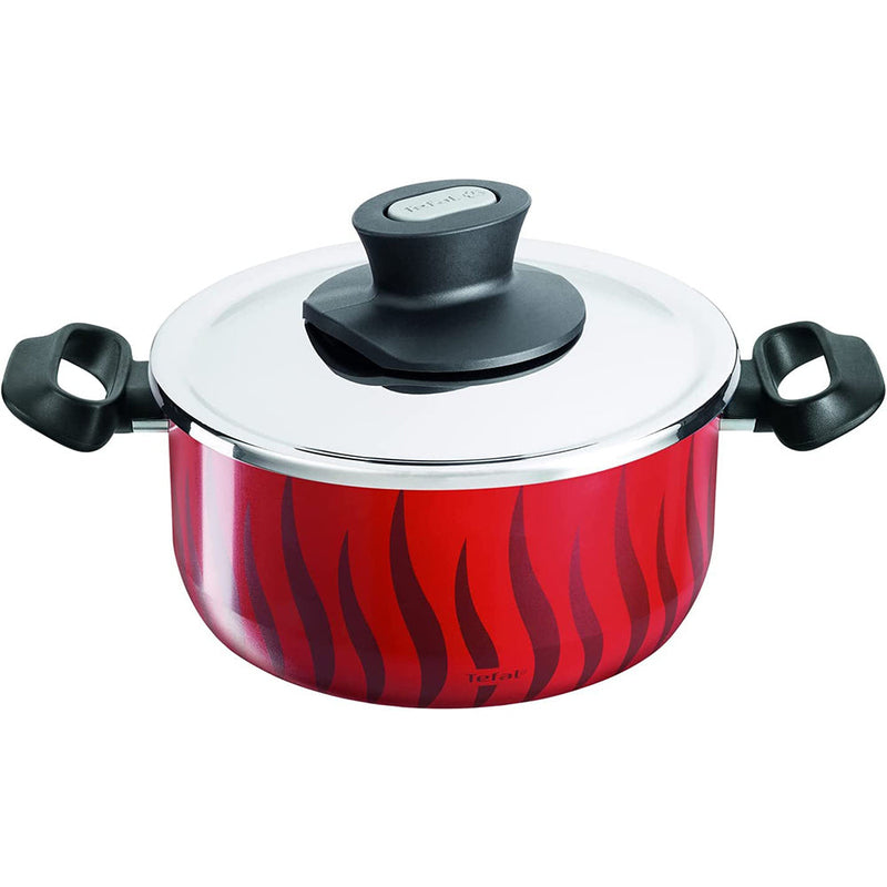 Tefal, Tempo Flame Stew Pot + Stainless Steel Lid, 28 Cm