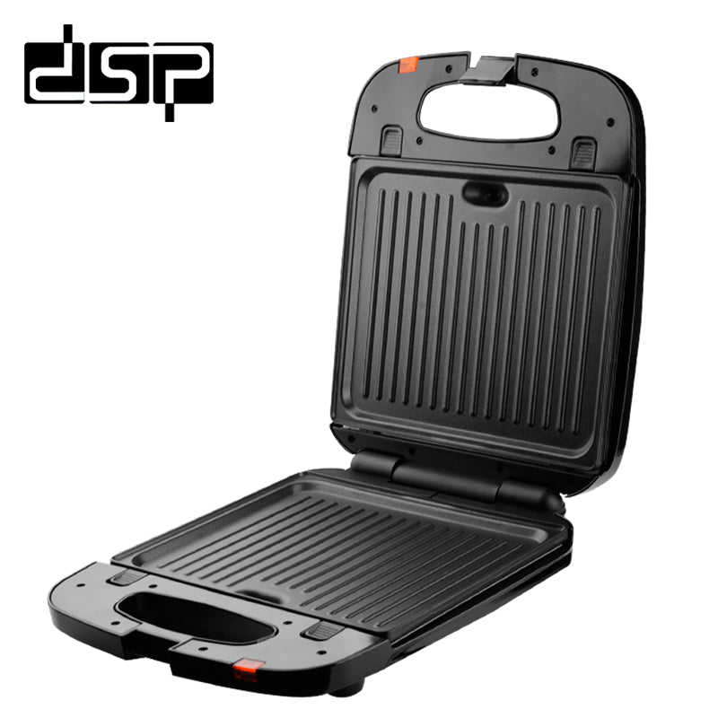 Dsp, 2 In 1 Sandwich Maker With Grill, 1200 Watts, Black And Grey