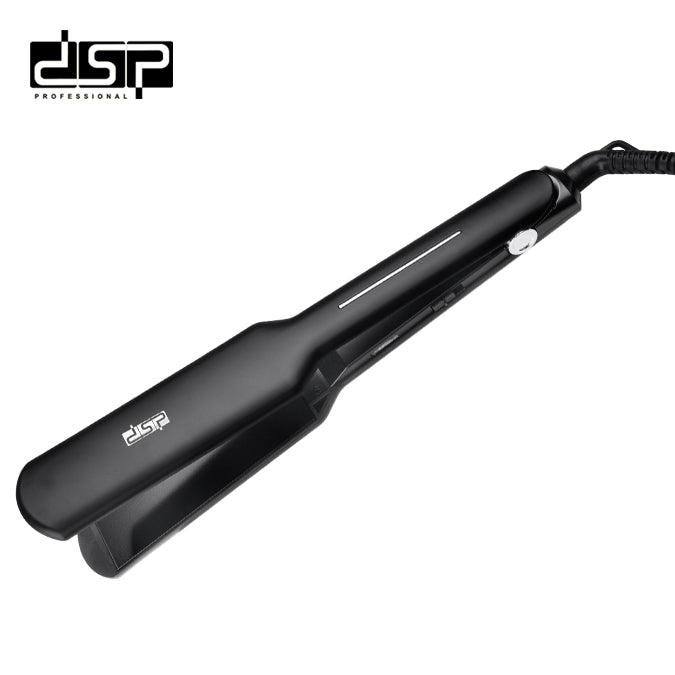 DSP, Hair straightener with ceramic coated plates and rotating handle, 55 Watts, Black