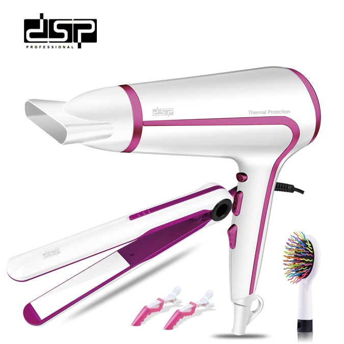 Dsp Hair Dryer & Straightener Set, 2000 / 45 Watts, White