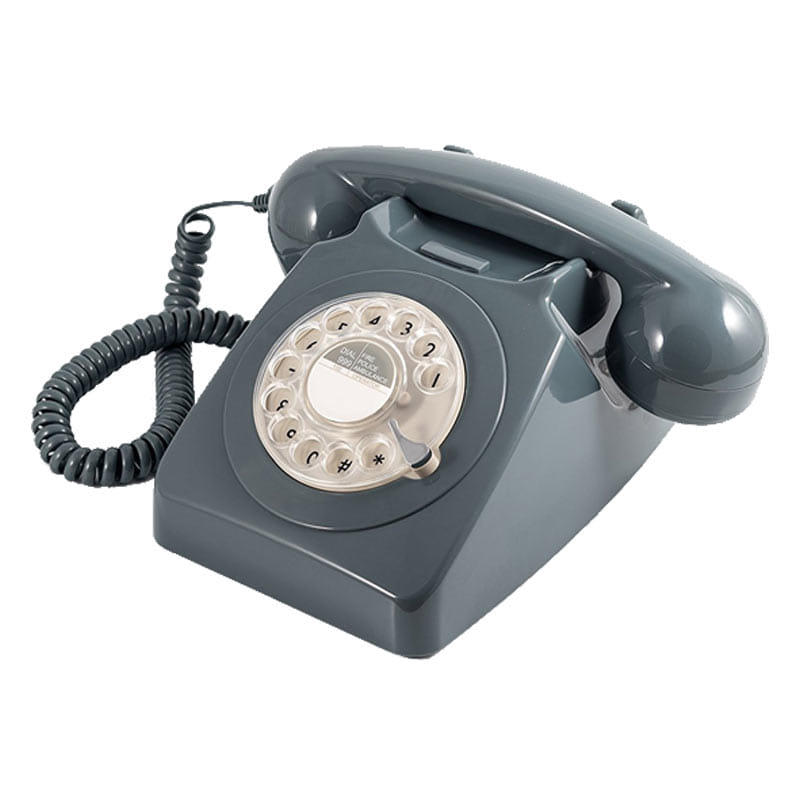 GPO Retro - GPO 746 Rotary Vintage Telephone - Grey