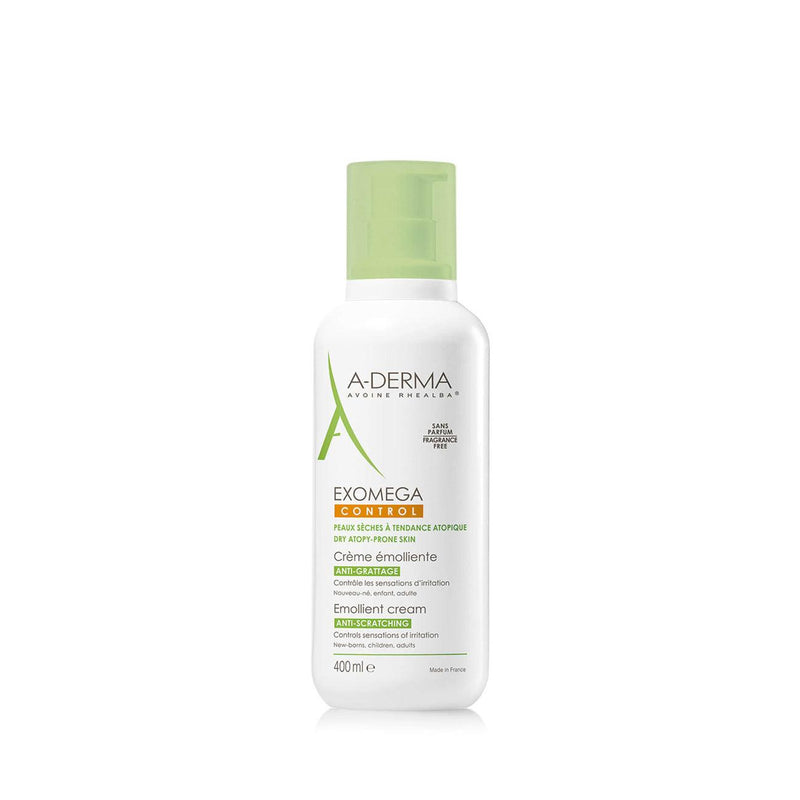 A-Derma, Exomega Control Emollient Cream - Anti-Scratching, 400Ml
