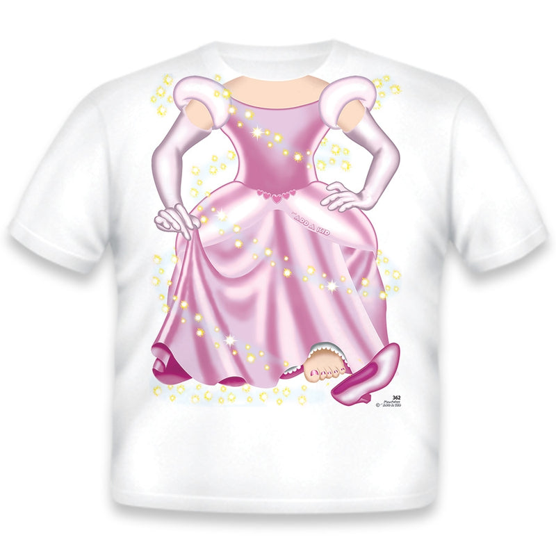 Just Add A Kid - Just Add A Color T-Shirt Princess Washable & Non-Toxic 5 Markers Included - 4 Years