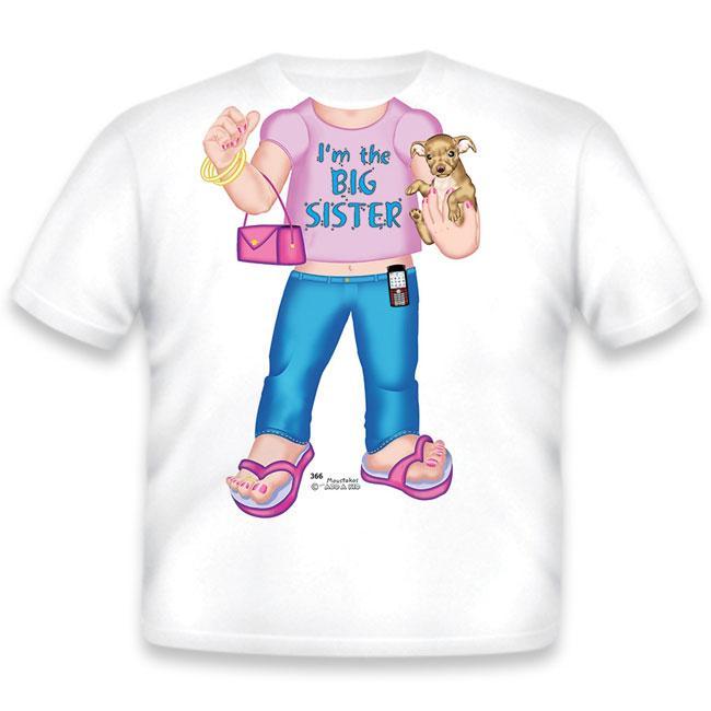 Just Add A Kid - T-Shirt Big Sister - Youth XS (4-5 Years)