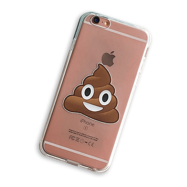 Milkyway - iPhone 6/7/8 Clear Case - Poop Emoji