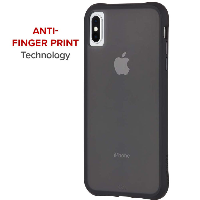 Case-Mate - iPhone XS MAX + Glass Screen Protector Bundle - Tough Matte Black