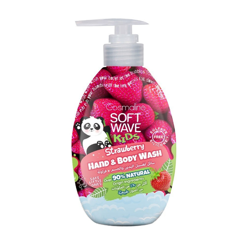 Cosmaline, Soft Wave Kids Hand And Body Wash Strawberry, 550Ml