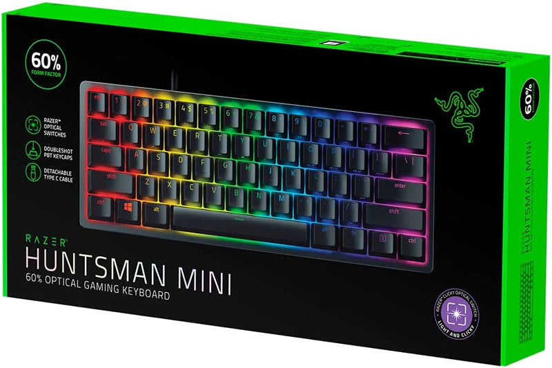 Razer - Huntsman Mini x - Compact Gaming Keyboard - Purple Switch