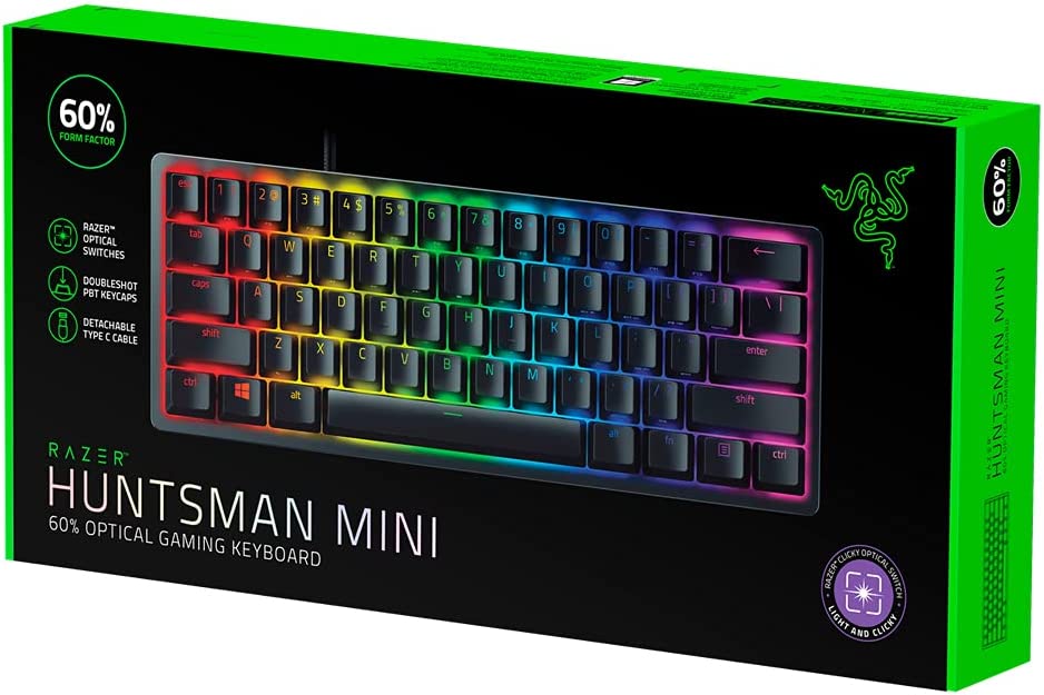 Razer - Huntsman Mini x - Compact Gaming Keyboard - Purple Switch