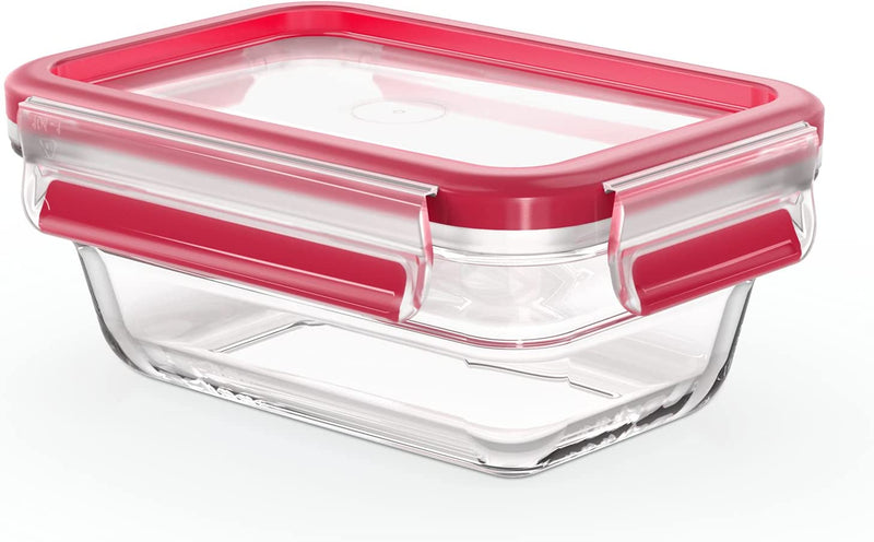 Tefal, Masterseal Fresh Glass Rectangular Food Storage Container, 0.45 Litre