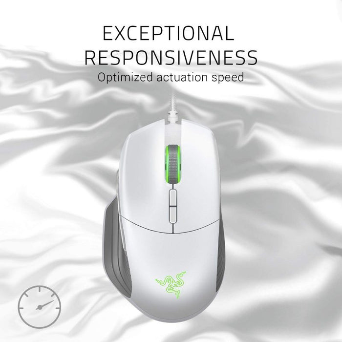 Razer - Basilisk Gaming Mouse - Mercury White