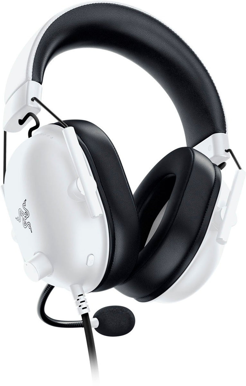 Razer - Blackshark V2 X Wired 7.1 Surround Sound Gaming Headset - White