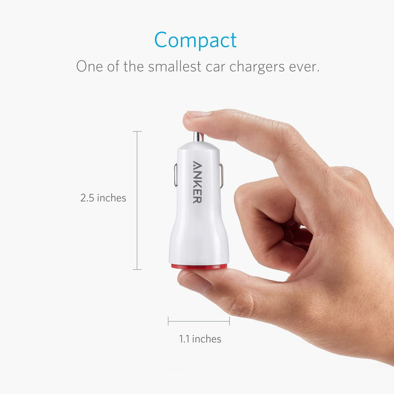 Anker 2-Port PowerDrive 24W Car Charger - Silver
