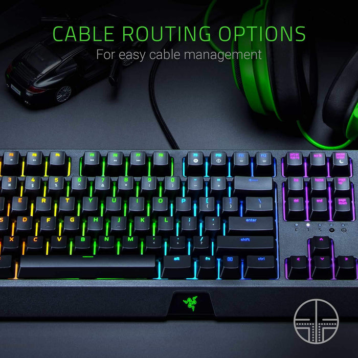 Razer - Blackwidow Mechanical Gaming Keyboard - with Razer Green Switches (Clicky and Tactile) - US Layout