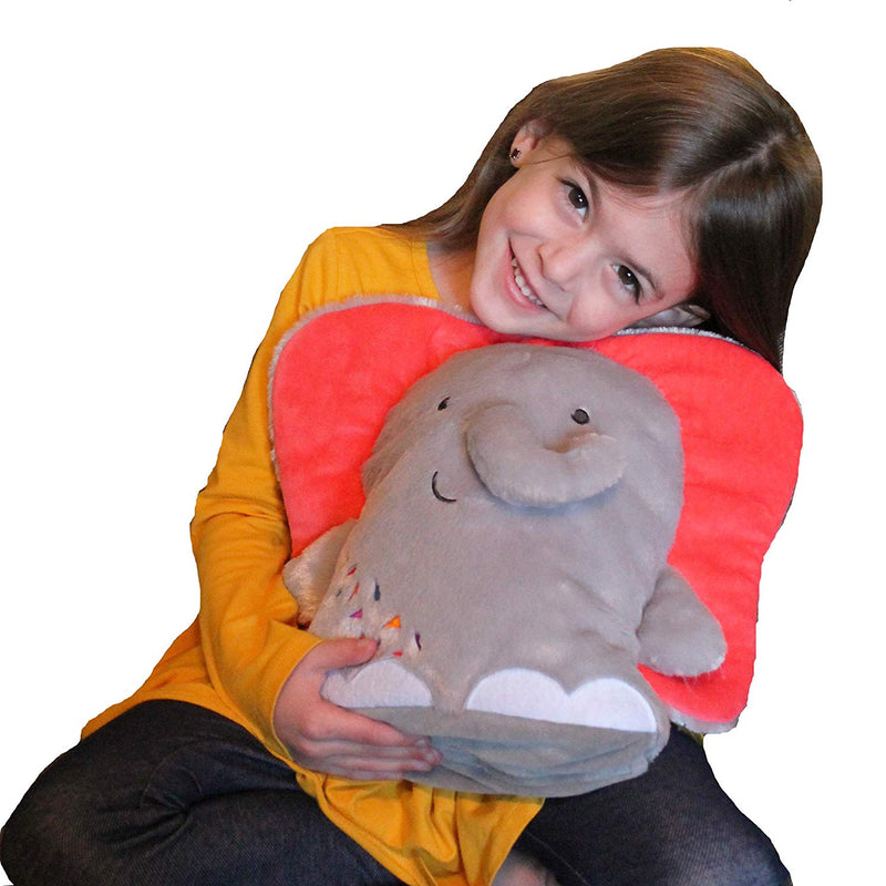 Kids Preferred - Stuffed Animal Pillow Blanket - Elephant
