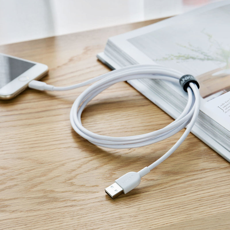 Anker - PowerLine II 1m with Lightning Connector Cable - White