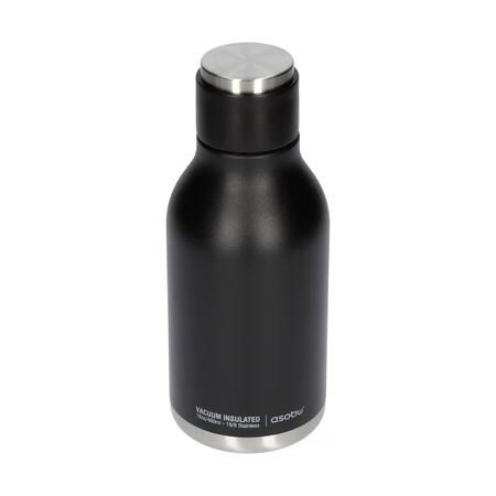 Asobu - Urban Insulated And Double Walled 16 Ounce 24Hrs Cool Stainless Steel Bottle - Black