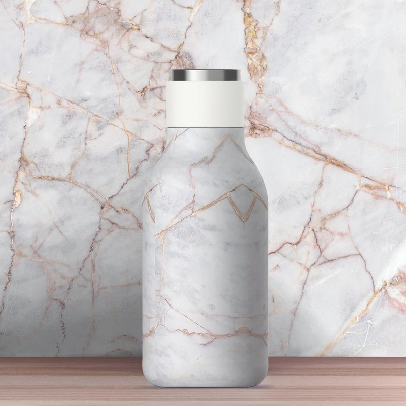 Asobu - Urban Insulated And Double Walled 16 Ounce 24Hrs Cool Stainless Steel Bottle - Marble