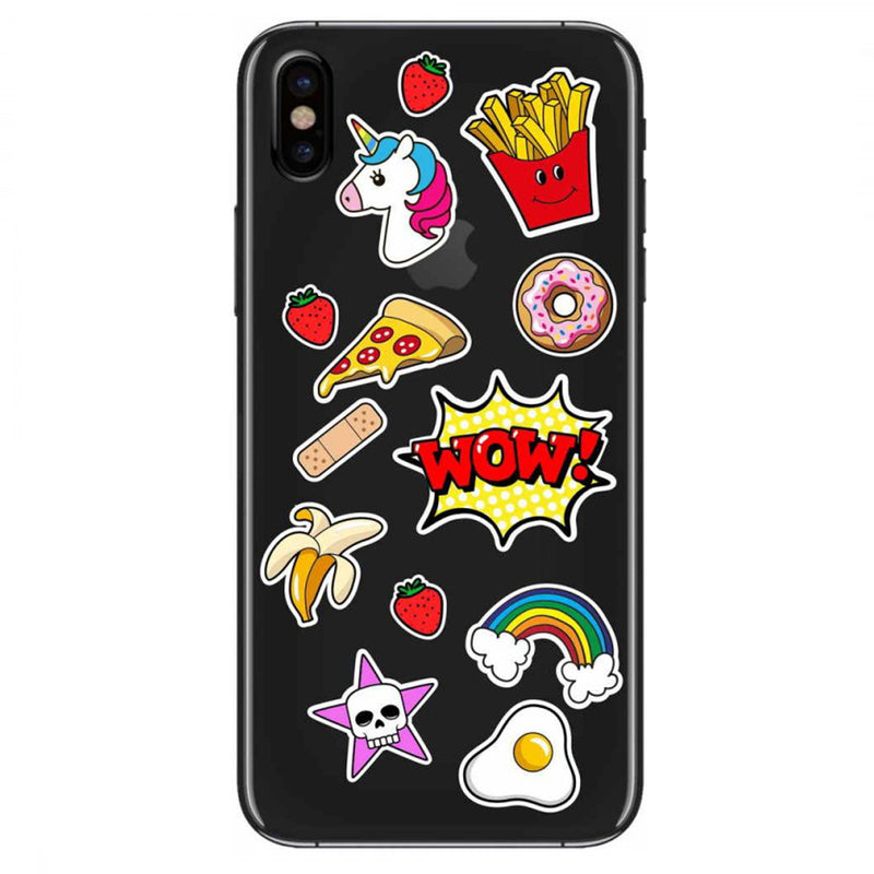 Benjamins - iPhone X/XS Puffy Stickers On Soft Case - Wow