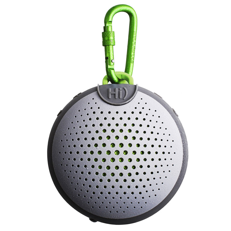 Boompods - Aquablaster Wireless Speaker Waterproof / Shockproof with Amazon Alexa - Grey/Green