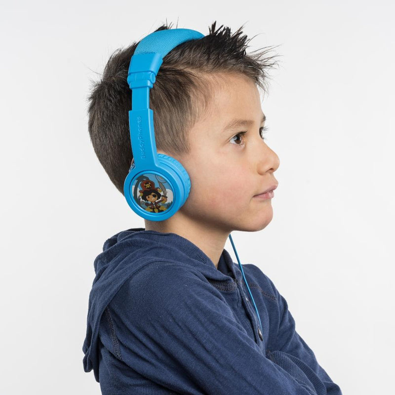 Buddyphones - Explore Plus Foldable Headphones With Mic - Cool Blue