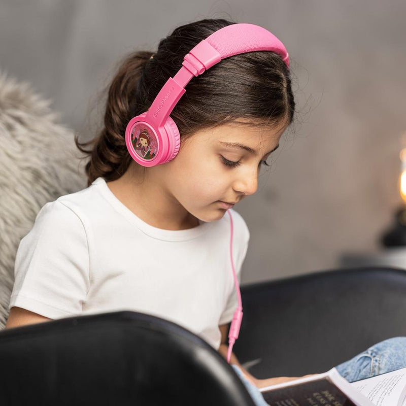 Buddyphones - Explore Plus Foldable Headphones With Mic - Rose Pink