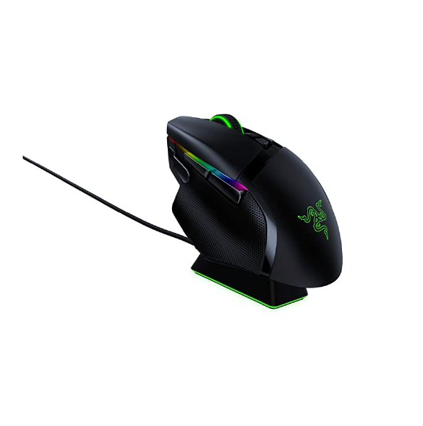 Razer - Basilisk Ultimate Optical Wireless RGB Gaming Mouse with Charging Dock