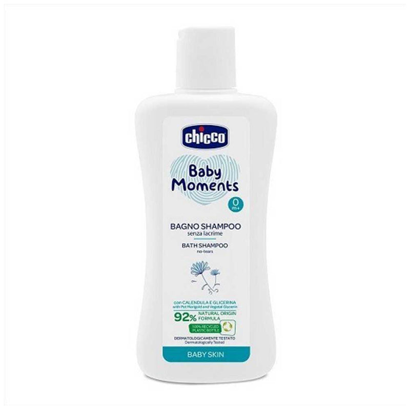 Chicco - Baby Moments Baby Skin Body Wash & Shampoo - 750Ml