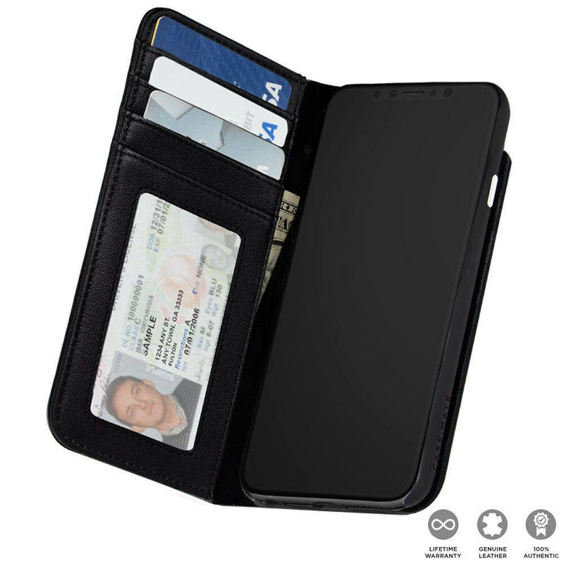 Case-Mate - iPhone X/XS Wallet Folio - Black