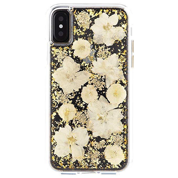 Case-Mate Karat Petals for Apple iPhone Xs / X, Antique White (2037384904761)