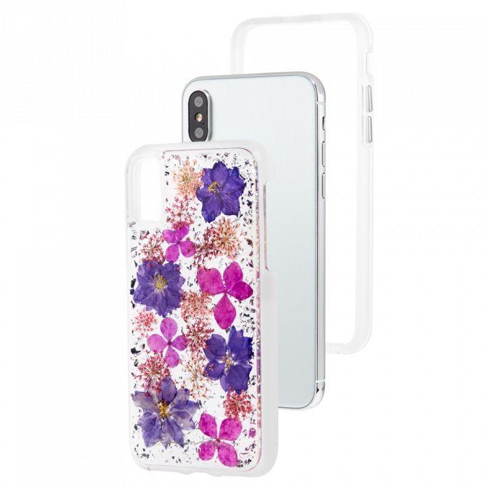 Case-Mate Karat Petals for iPhone XS/ X, Purple (2037383528505)