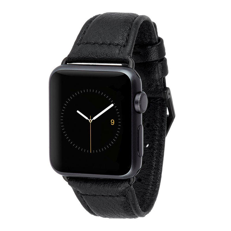 Case-Mate - Apple Watch Pebbled Leather Band 38mm - Black