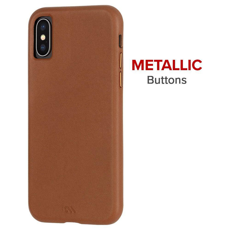 Case-Mate - iPhone X/XS Barely There Leather - Butterscotch