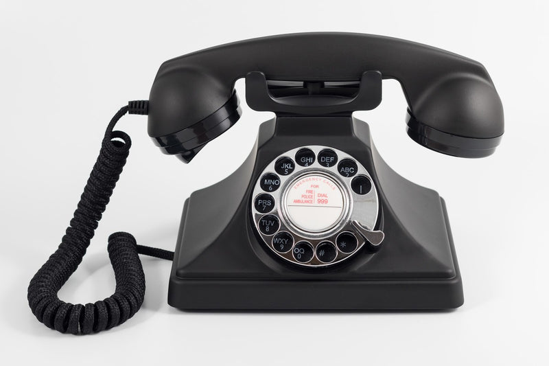 GPO Retro - GPO 200 Classic Vintage Telephone with Rotary Dial - Black