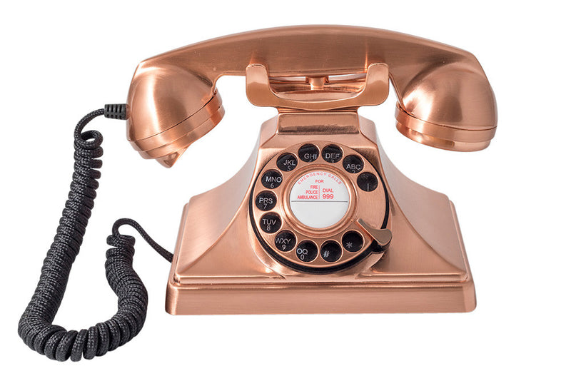 GPO Retro - GPO 200 Classic Vintage Telephone with Rotary Dial - Bronze