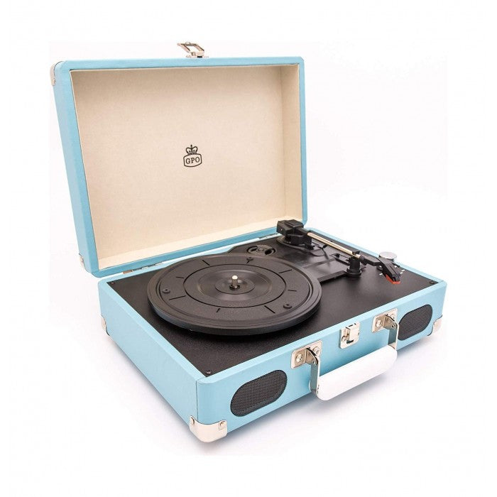 GPO Retro - Soho Old Turntable - Turquoise