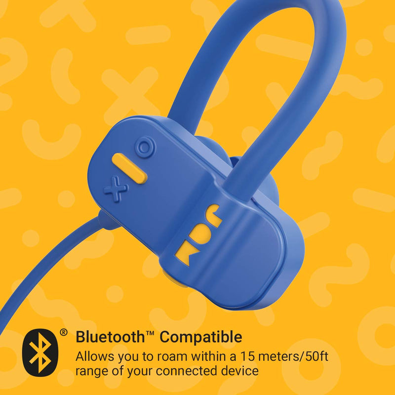JamAudio - Live Fast Sweat Resistant Wireless In-Ear Bluetooth Earbuds - Blue