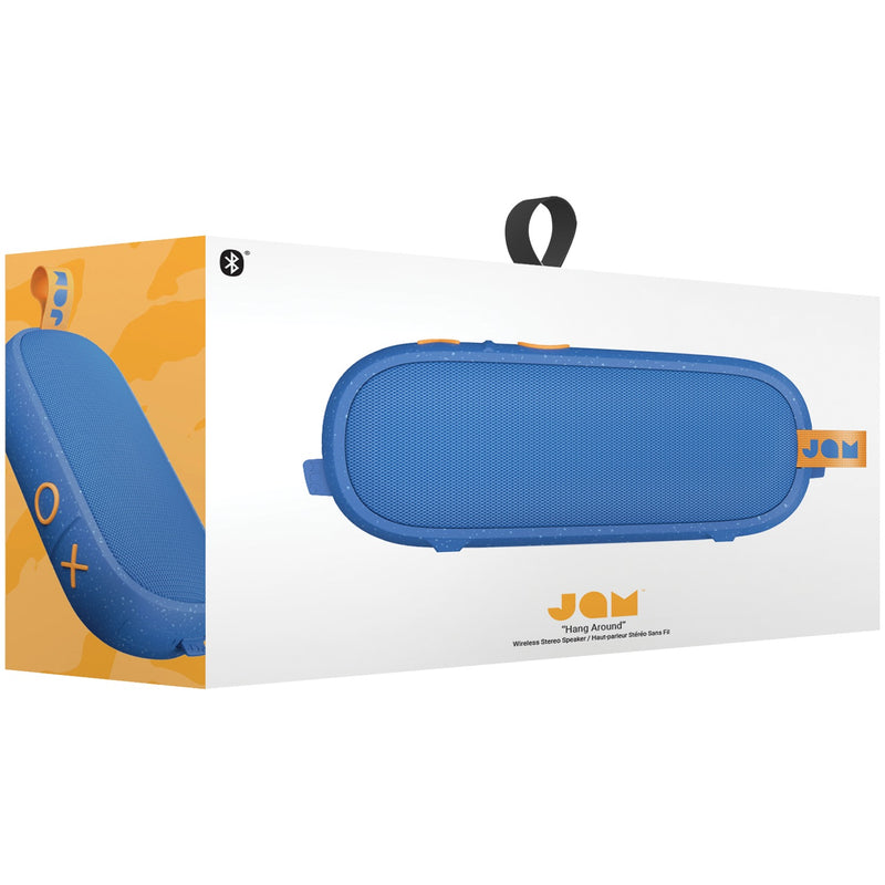 JamAudio - Hang Around Pairable Waterproof Bluetooth Speaker 20 hours Playtime - Blue