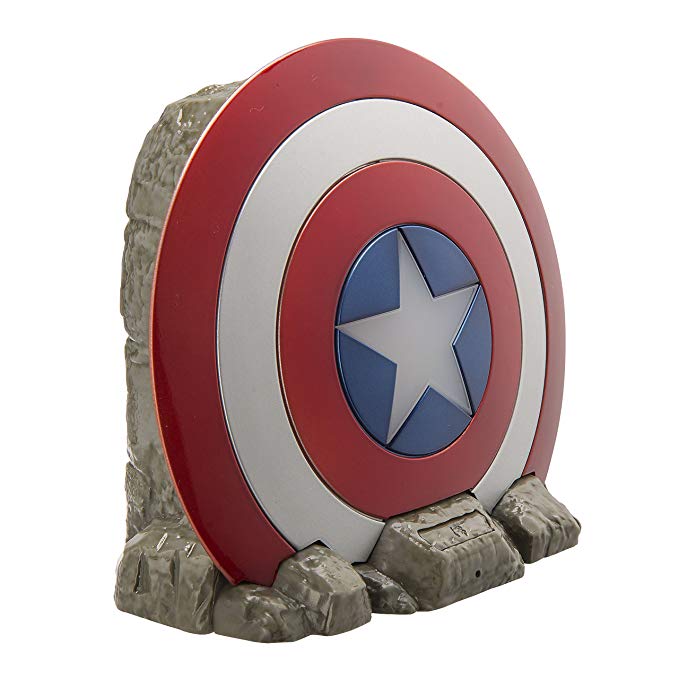 iHome KIDdesigns MARVEL Captain America Shield Bluetooth Speaker